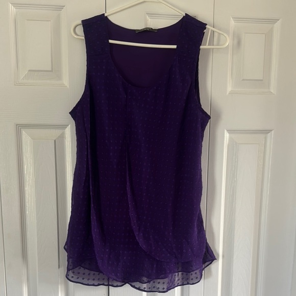 Denver Hayes Purple Sleeveless Tank Top - Picture 1 of 4